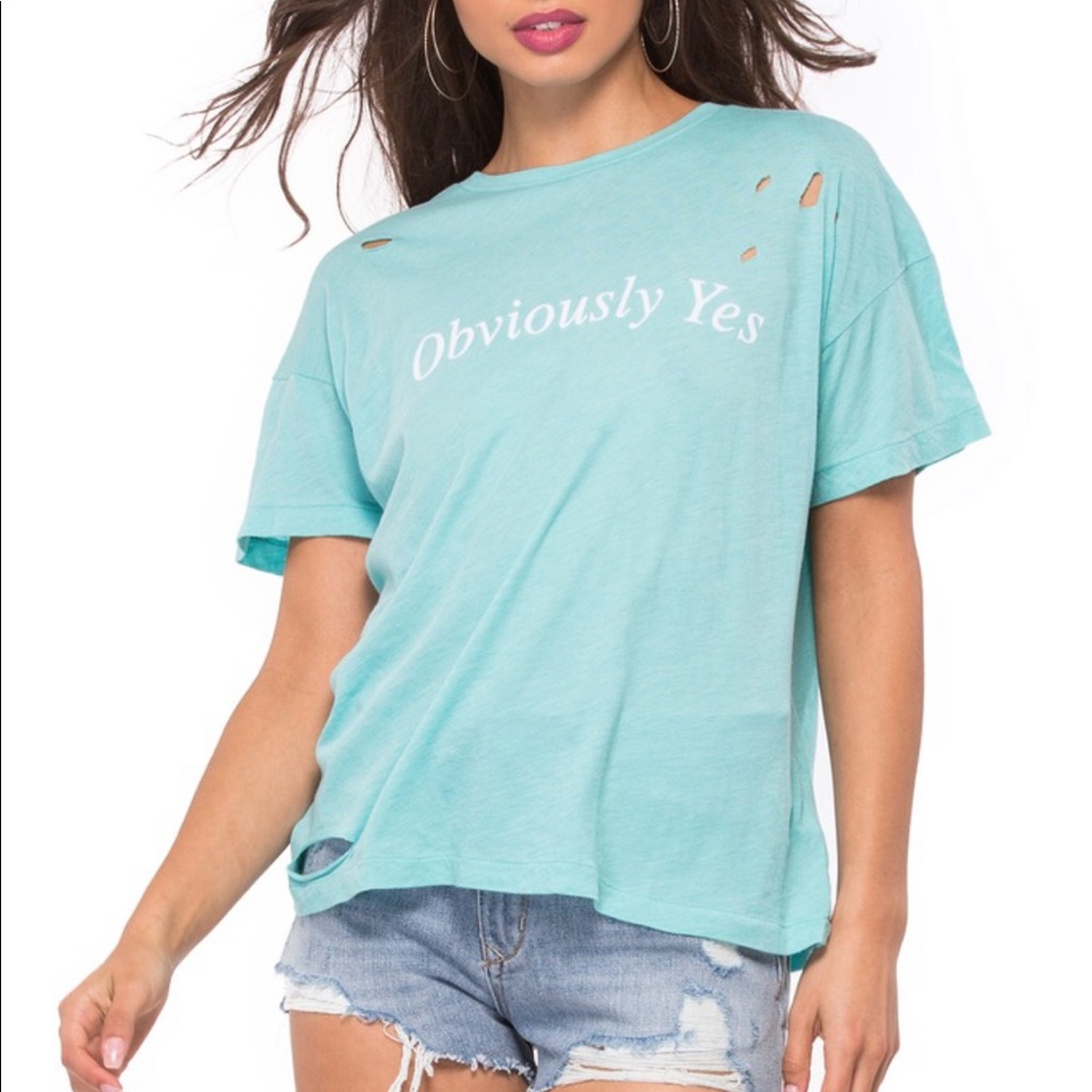 WILDFOX distressed Tee